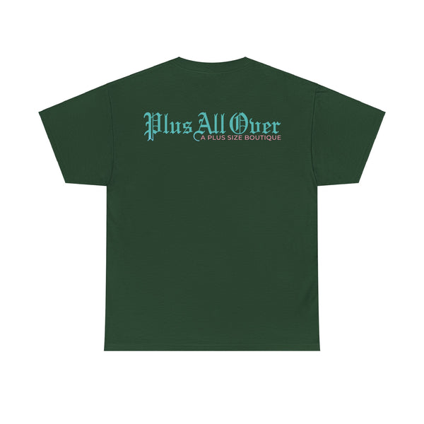 "Plus All Over" Plus Size Women Heavy Cotton Tee T-shirt