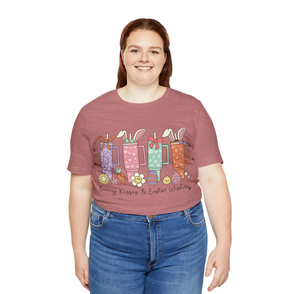 Happy Easter Plus Size Woman Jersey Short Sleeve Tee T-Shirt