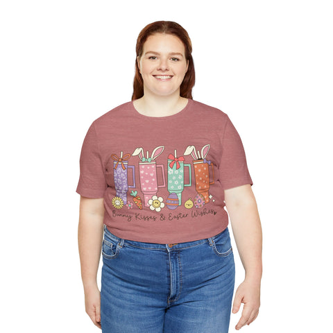 Happy Easter Plus Size Woman Jersey Short Sleeve Tee T-Shirt