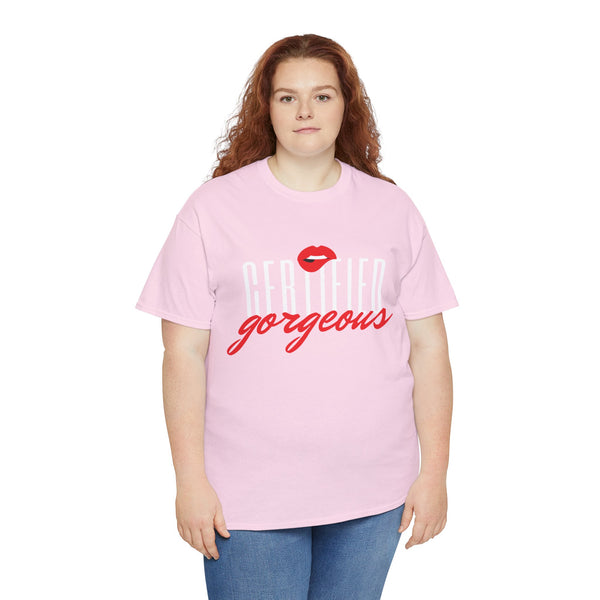 Certified Gorgeous Plus Size Women Heavy Cotton Tee