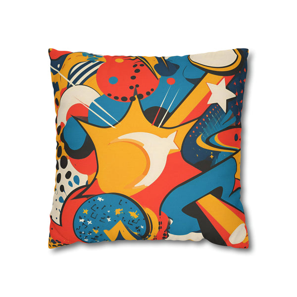 Cartoon Spun Polyester Square Pillowcase