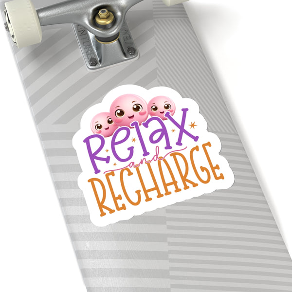 Relax And Recharge Kiss-Cut Stickers