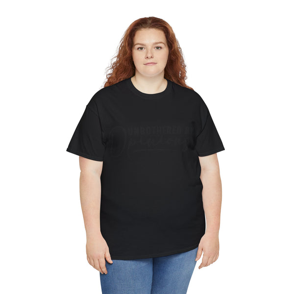 "Unbothered By Opinions" Plus Size Women Heavy Cotton Tee