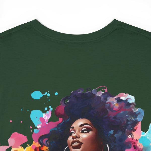 Anyone can Drive, Not handle Curves Plus Size Women Heavy Cotton Tee