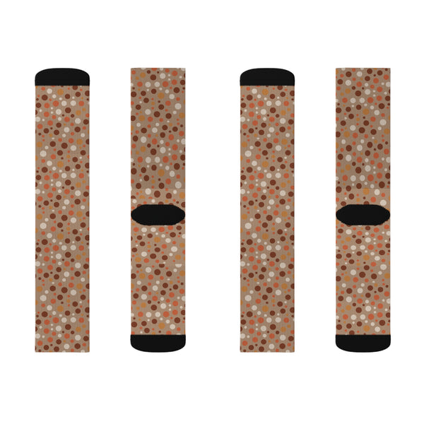 Warm Polka Dots Sublimation Woman Socks