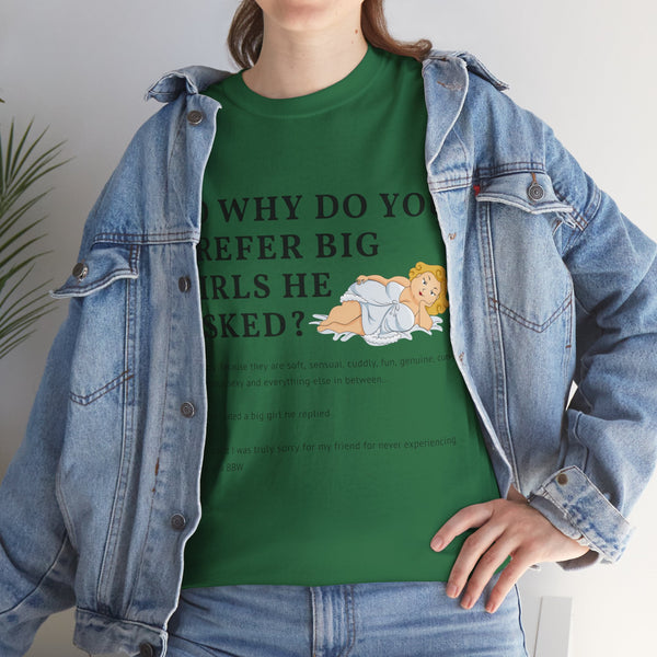 Why Big Girls Plus Size Women Heavy Cotton Tee