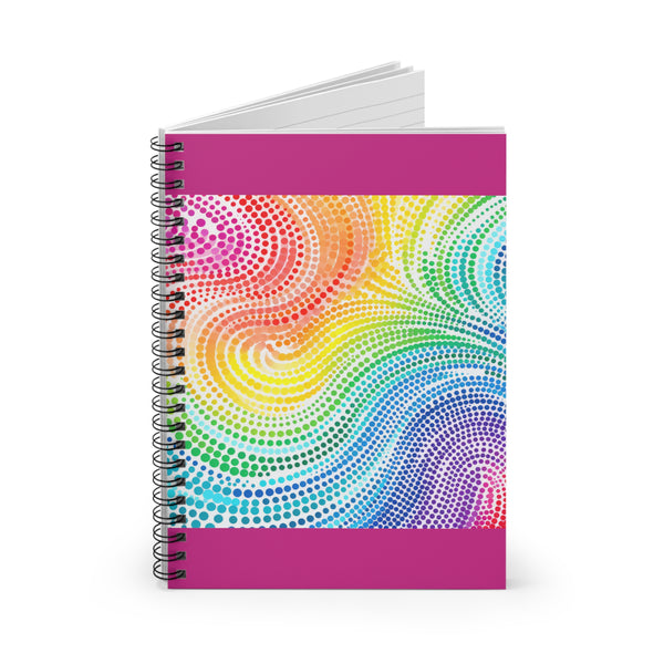 Swirl Dots Spiral Notebook - Ruled Line