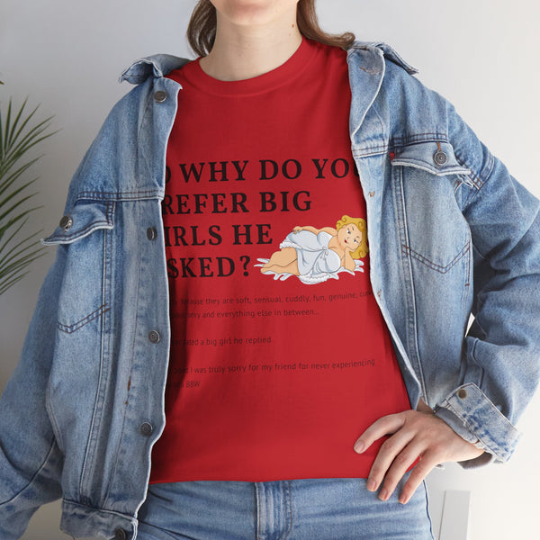 Why Big Girls Plus Size Women Heavy Cotton Tee