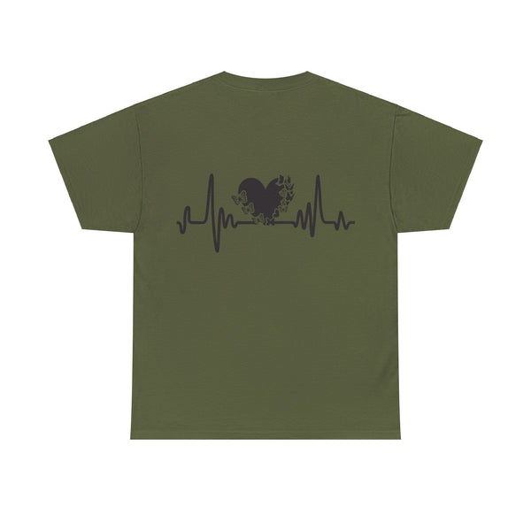 Love is Life Line Plus Size Women Heavy Cotton Tee