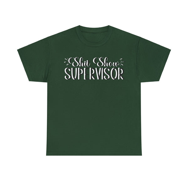 Sh*t Show Supervisor Plus Size Women Heavy Cotton Tee