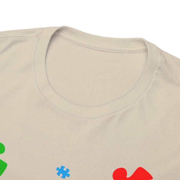 Autism Awareness "Be Kind" Plus Size Women Heavy Cotton Tee