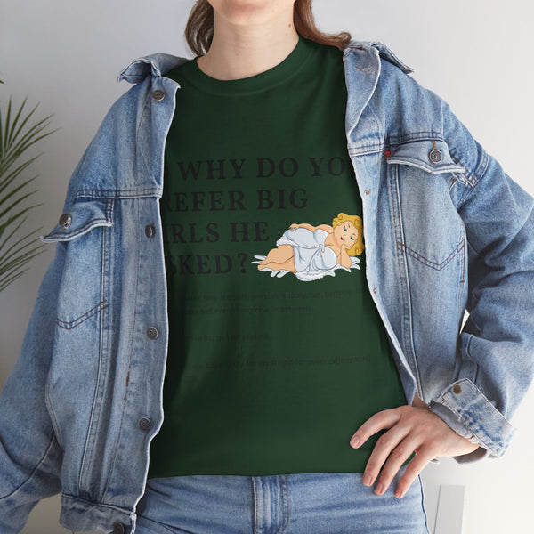 Why Big Girls Plus Size Women Heavy Cotton Tee