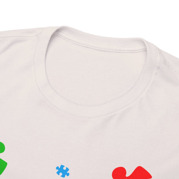 Autism Awareness "Be Kind" Plus Size Women Heavy Cotton Tee