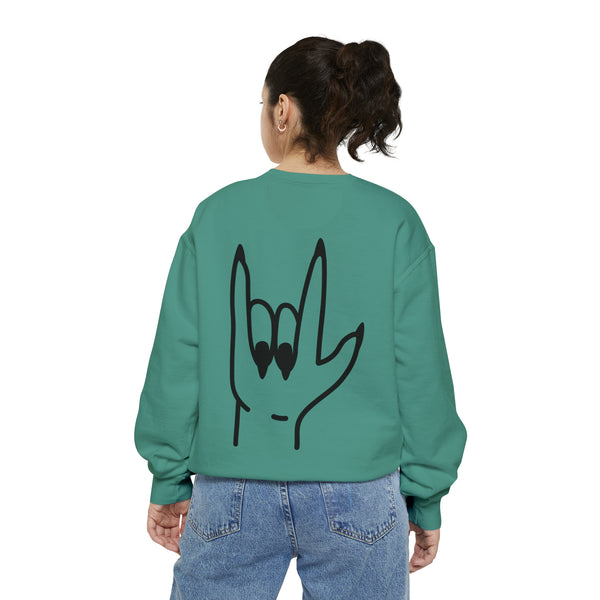 Sweet Unisex Garment-Dyed Sweatshirt