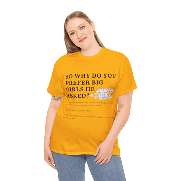 Why Big Girls Plus Size Women Heavy Cotton Tee