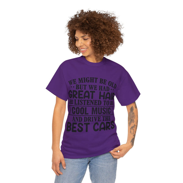 "We Might Be Old" of Empress Plus Size Women Heavy Cotton Tee