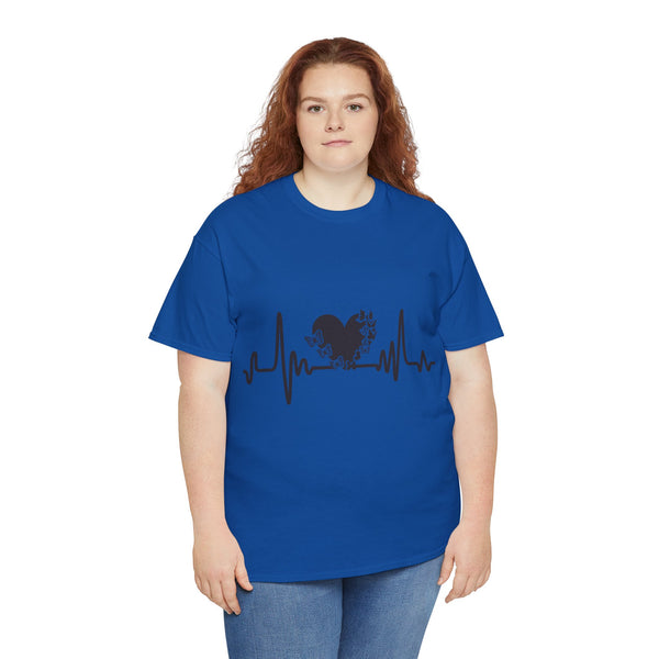 Love is Life Line Plus Size Women Heavy Cotton Tee