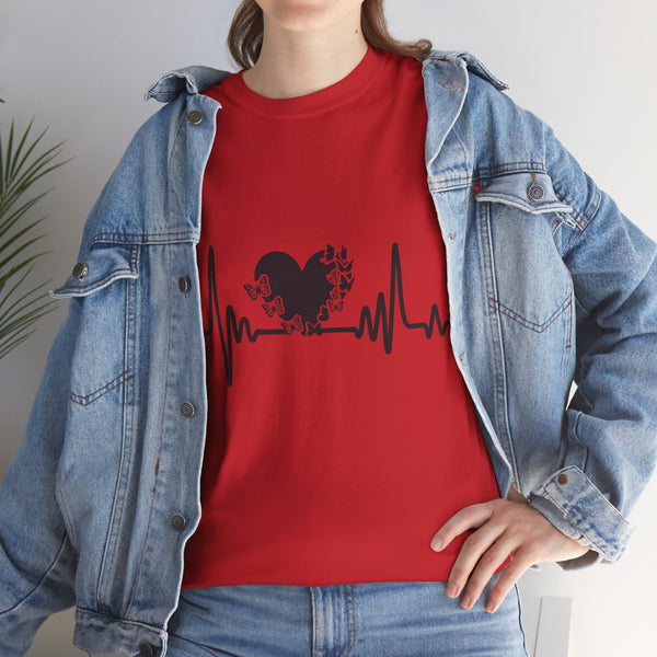 Love is Life Line Plus Size Women Heavy Cotton Tee
