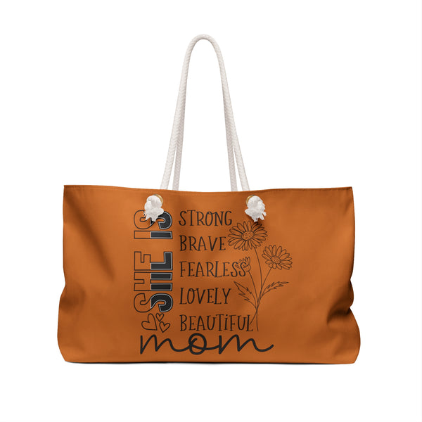 "She is Mom" Weekender Bag Tote