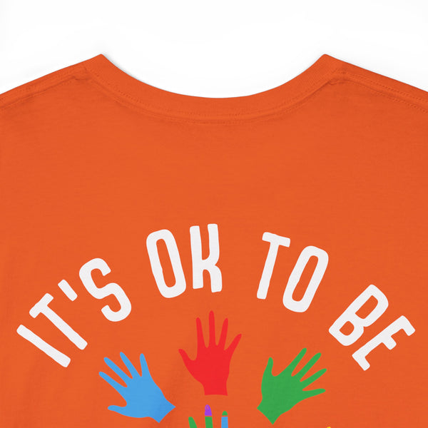 Autism Awareness "Be Kind" Plus Size Women Heavy Cotton Tee