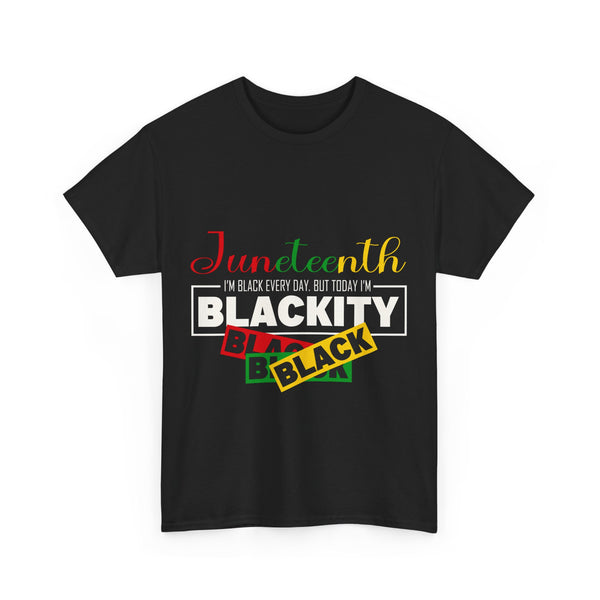 Juneteenth Blackity Plus Size Woman Heavy Cotton Tee