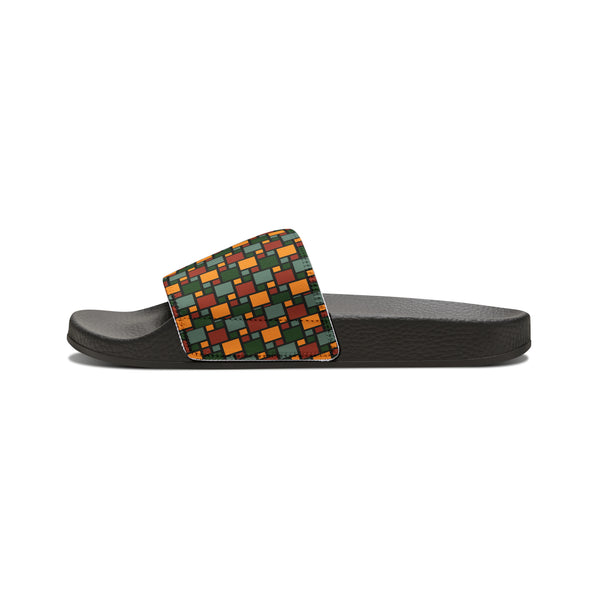 Two Tone Rasta Women's PU Slide Sandals