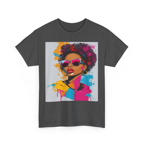 "Black Women" Woman Crewneck T-Shirt: Focus on the Good - Unisex Heavy Cotton Tee