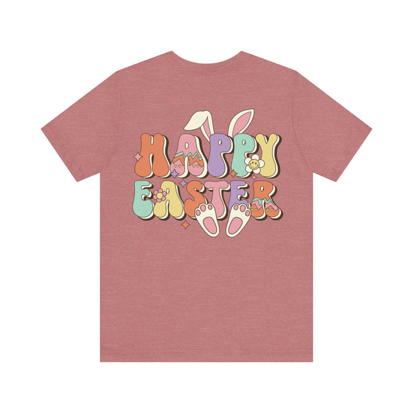 Happy Easter Plus Size Woman Jersey Short Sleeve Tee T-Shirt