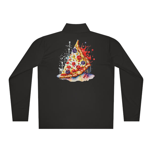 Pizza Woman Quarter-Zip Active Pullover