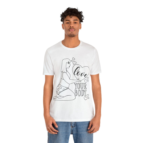 Body Positive Plus Size Woman Jersey Short Sleeve Tee T-Shirt