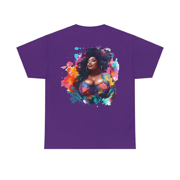 Anyone can Drive, Not handle Curves Plus Size Women Heavy Cotton Tee
