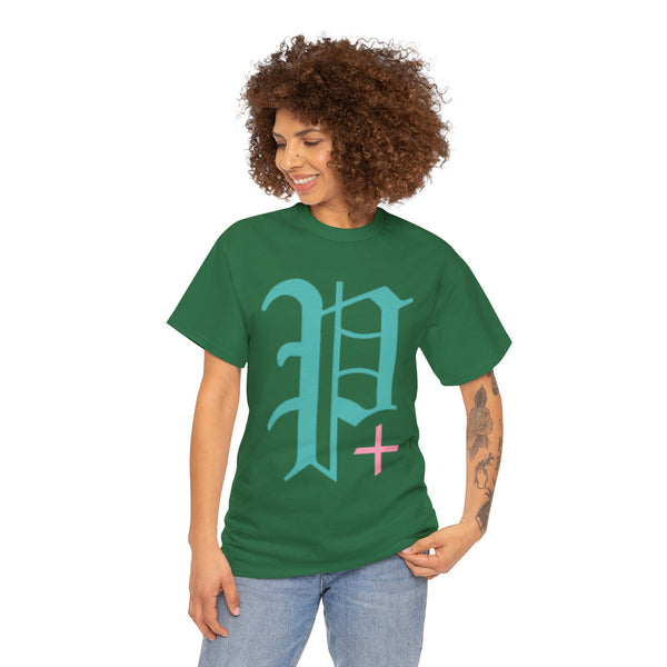 "Plus All Over" Plus Size Women Heavy Cotton Tee T-shirt