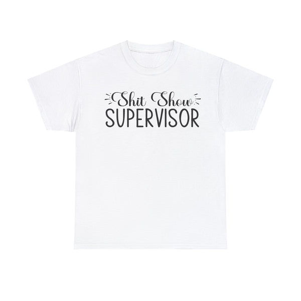 Sh*t Show Supervisor Plus Size Women Heavy Cotton Tee