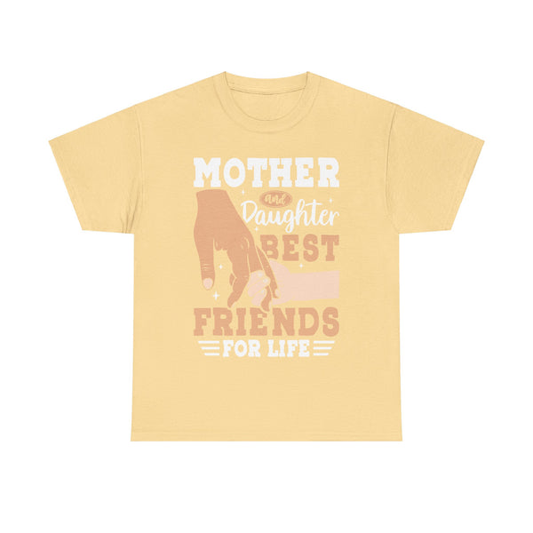 "Mom & Daughter Best Friends" Plus Size Women Heavy Cotton Tee T-Shirt