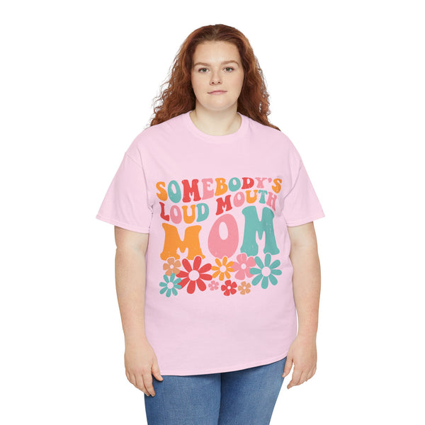 "Somebody Loud Mouth Mama" Plus Size Women Heavy Cotton Tee T-Shirt