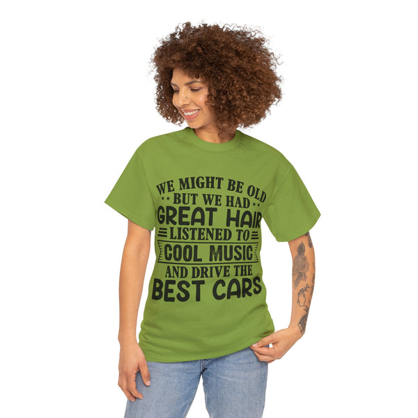 "We Might Be Old" of Empress Plus Size Women Heavy Cotton Tee