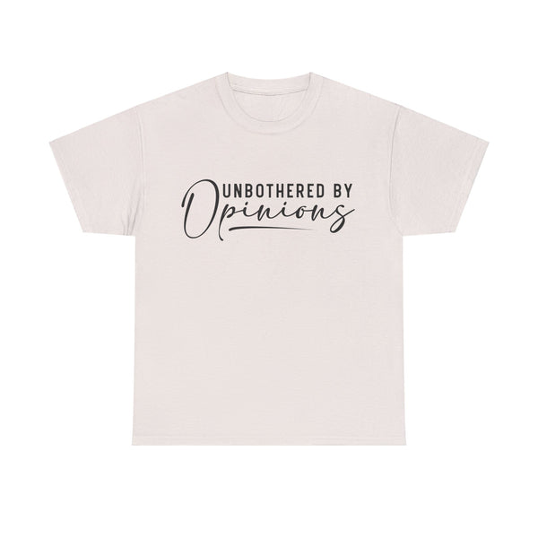"Unbothered By Opinions" Plus Size Women Heavy Cotton Tee