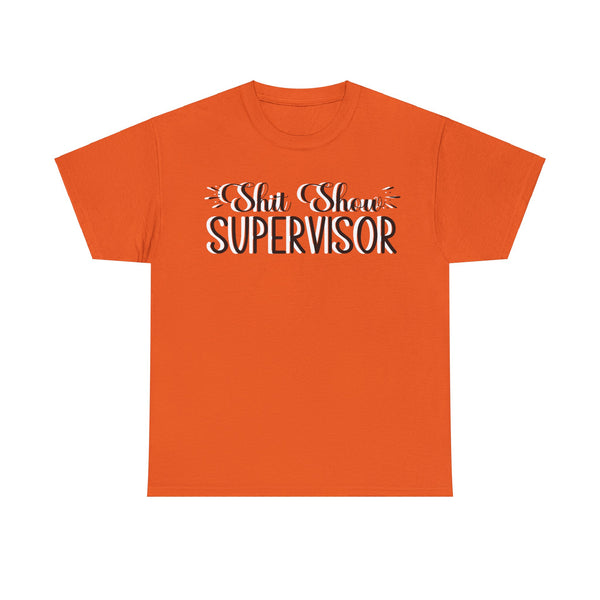 Sh*t Show Supervisor Plus Size Women Heavy Cotton Tee