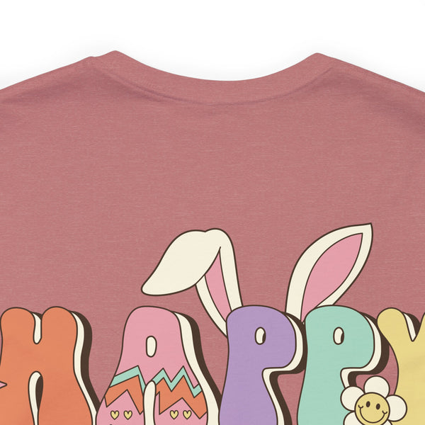 Happy Easter Plus Size Woman Jersey Short Sleeve Tee T-Shirt