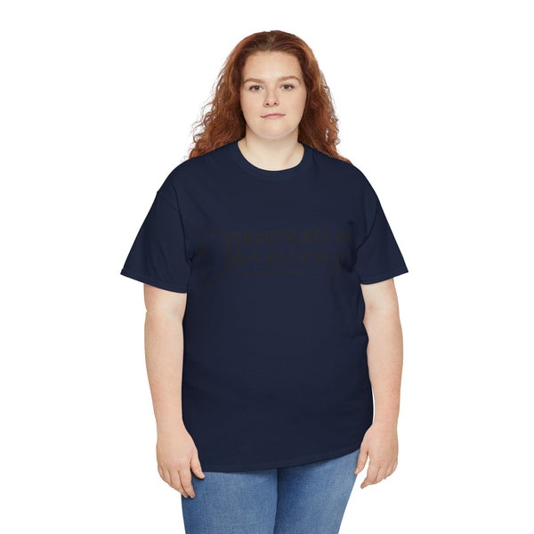 "Unbothered By Opinions" Plus Size Women Heavy Cotton Tee