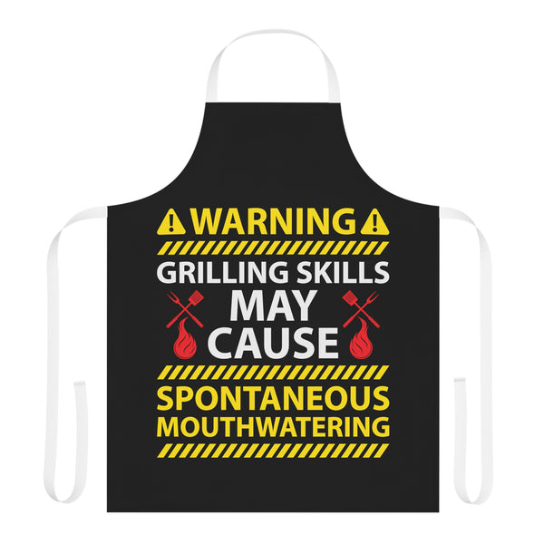 "Grilling Skills" Woman Apron, 5-Color Straps