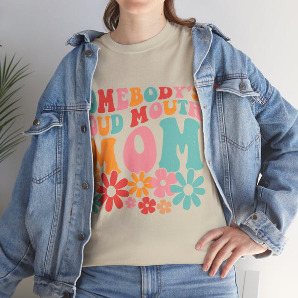 "Somebody Loud Mouth Mama" Plus Size Women Heavy Cotton Tee T-Shirt