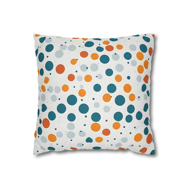 Spring Polka Dots Spun Polyester Square Pillowcase