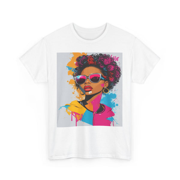 "Black Women" Woman Crewneck T-Shirt: Focus on the Good - Unisex Heavy Cotton Tee