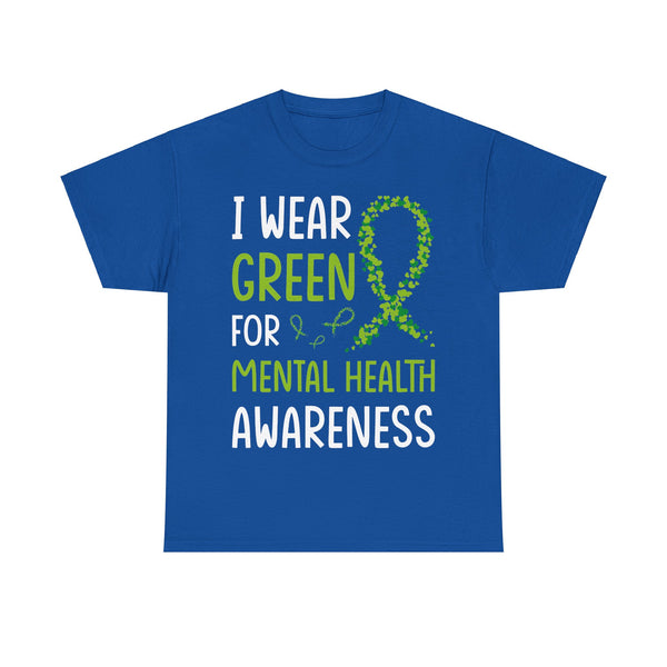 "Mental Health Awareness" Woman Crewneck T-Shirt: Focus on the Good - Unisex Heavy Cotton Tee
