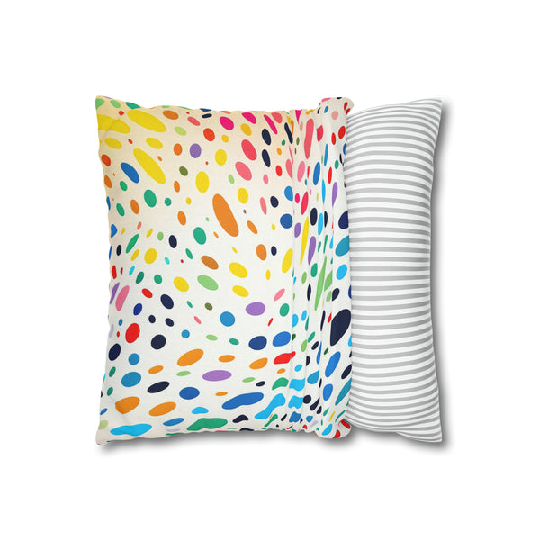 Spawn Polka Dots Spun Polyester Square Pillowcase