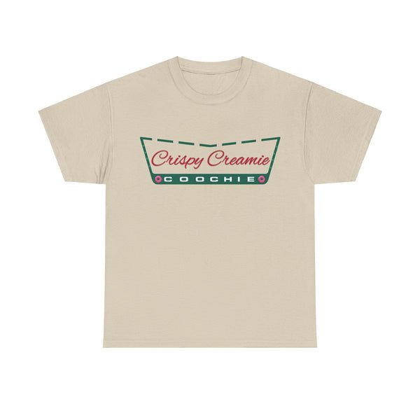 "Crispy Cream" Woman Crewneck T-Shirt: Focus on the Good - Unisex Heavy Cotton Tee
