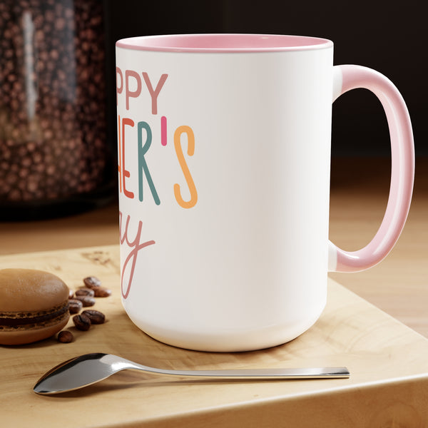 Happy Mother's Day Two-Tone Coffee Mugs Cup, 15oz