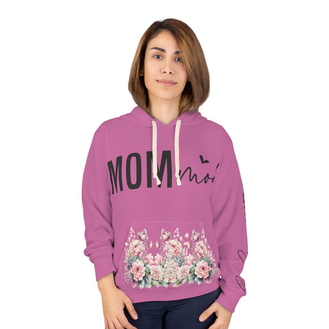 "Mom Mode" Flowers Woman's Pullover Hoodie