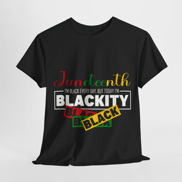 Juneteenth Blackity Plus Size Woman Heavy Cotton Tee